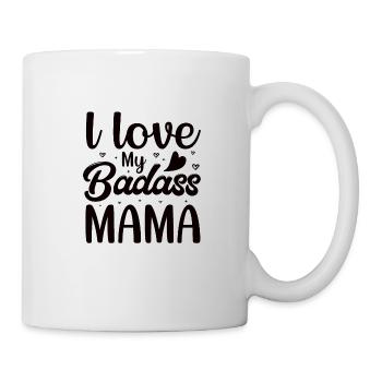 Ich Liebe meine Mama Eltern Herz Kinder - Tasse - Weiß - Rechts