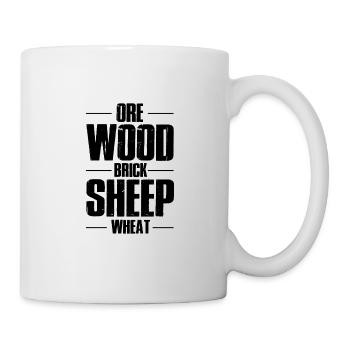 Board Game Board Game Board Game Settler Sheep - Mug - white - Right