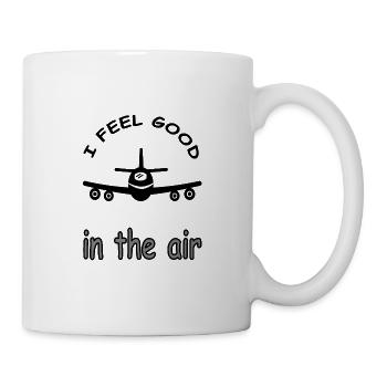 Flying Pilot Airplane Jet Airfield Gift Idea - Mug - white - Right