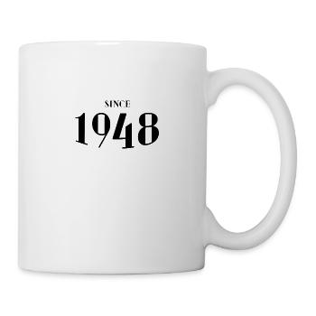 Lustiger Geburtstag seit 1948 - Tasse - Weiß - Rechts
