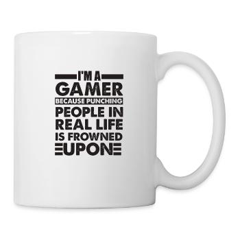 Gaming Gamer Lustiger Spruch Geschenk - Tasse - Weiß - Rechts