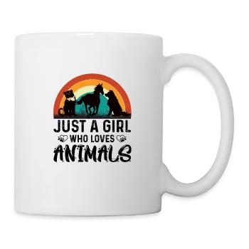 I love all animals, friend of animals - Mug - white - Right