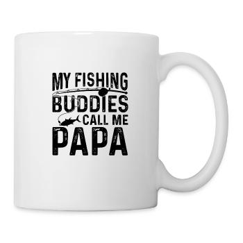 Pêche Père Fils Rétro Vintage Cadeau Fête des Pères - Mug blanc - blanc - Droite