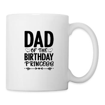 Dad's Little Princess Girl Birthday - Mug - white - Right