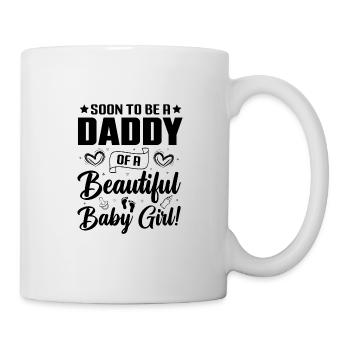 Bébé Papa Enceinte Nouveau-né Père Futur - Mug blanc - blanc - Droite