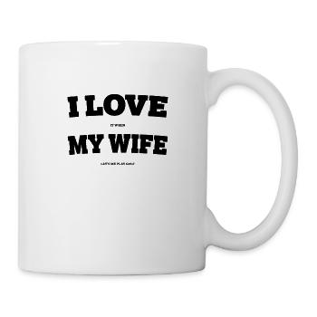 Golf Femme Golfeur Sac de Golf Mari Balle - Mug blanc - blanc - Droite