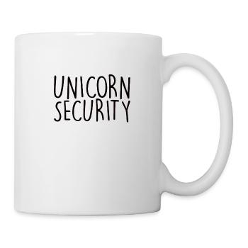 Einhorn Sicherheit - Tasse - Weiß - Rechts