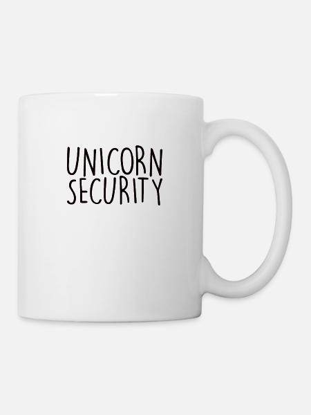 Einhorn Sicherheit - Tasse - Weiß