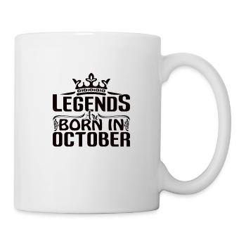 Les légendes naissent en octobre anniversaire - Mug blanc - blanc - Droite