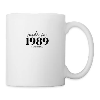 Fabriqué en 1989 en Floride. Fête d’anniversaire mignonne - Mug blanc - blanc - Droite