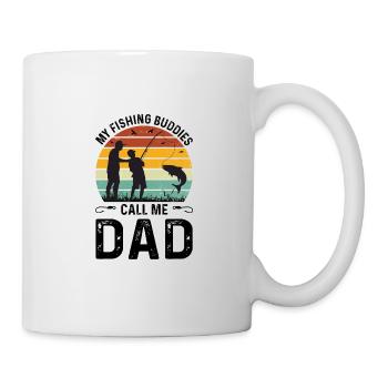 Pêche Père Fils Rétro Vintage Cadeau Fête des Pères - Mug blanc - blanc - Droite