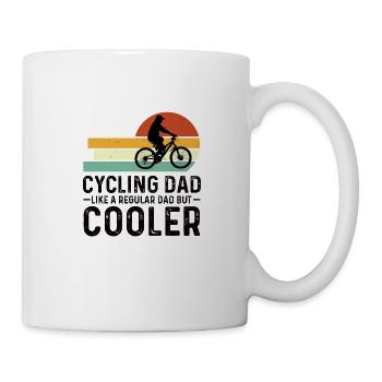 Meilleur Père Ride Bike Cool Papa E-Bike - Mug blanc - blanc - Droite