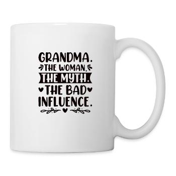 Grand-mère Bad Influence Grand-mère Grand-mère Légende - Mug blanc - blanc - Droite