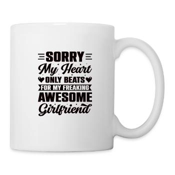 Girlfriend Boyfriend Partner Forgive Couples Couples - Mug - white - Right