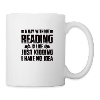 Reading Books - Mug - white - Right