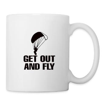 Paragliding Paraglider Parachute Parachute Para - Mug - white - Right
