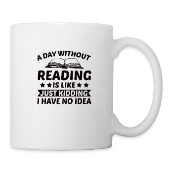 Reading Books - Mug - white - Right