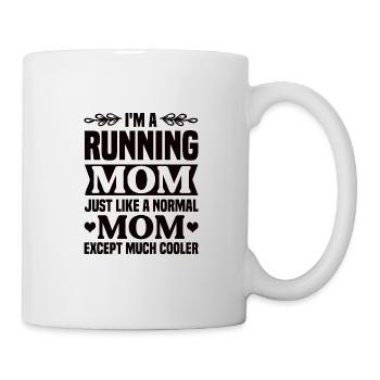Mother running running jogging Mom - Mug - white - Right