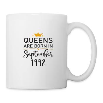 September 1992 - 30. Geburtstag Geschenk. Awesome. - Tasse - Weiß - Rechts