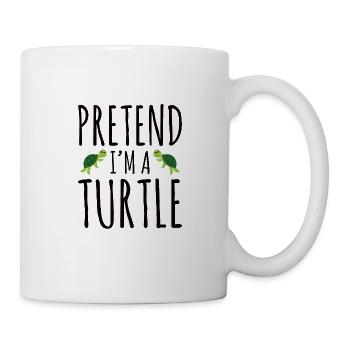 Turtle Shell Animal Funny Saying Zoo - Mug - white - Right