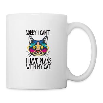 Chat Chats Animal Animal De compagnie Fille Chat Dame - Mug blanc - blanc - Droite
