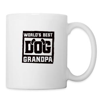 Weltbester Hunde Opa Hund Großvater Hundehalter - Tasse - Weiß - Rechts