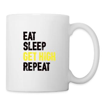 Wood Chainsaw Lumberjack Woodworker Climbing - Mug - white - Right
