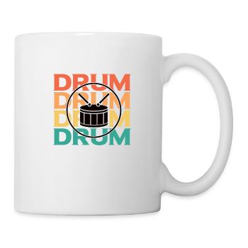 Schlagzeuger Drums Musiker - Tasse - Weiß - Rechts