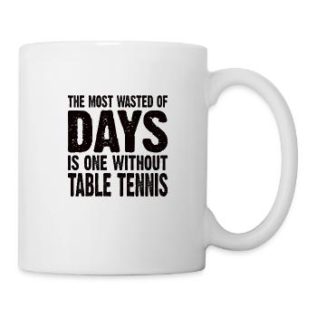 Table tennis Table tennis players Table tennis bats - Mug - white - Right