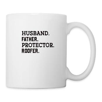 Papa Roofer Father Roofing Craft Roofing Roof - Mug - white - Right