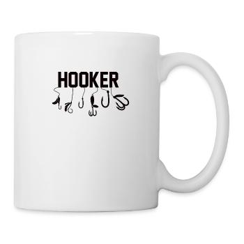 Therapie Angeln See Karpfen Angler Fischer Köder - Tasse - Weiß - Rechts