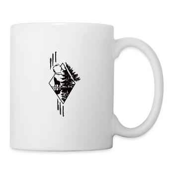 Dessin Loup Image Loups Bien-être animal Loup blanc - Mug blanc - blanc - Droite