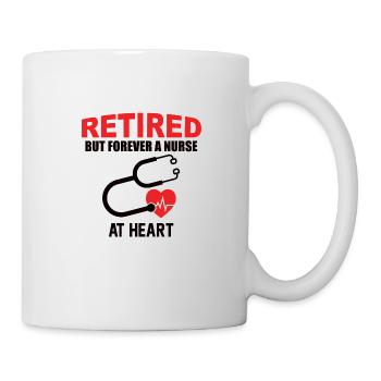 Krankenschwester im Ruhestand Rente Oma - Tasse - Weiß - Rechts