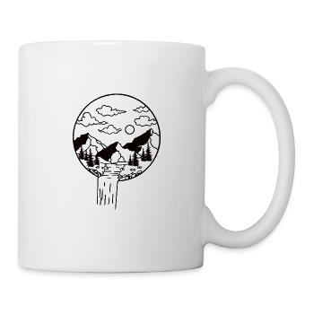 Hiking Camping Outdoor Sayings Camper Hikers - Mug - white - Right