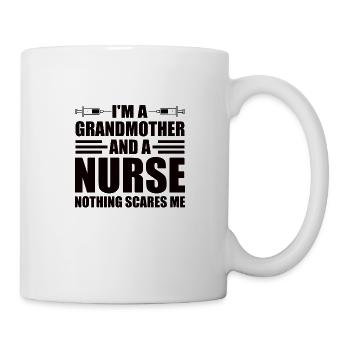 Stolze Oma und Krankenschwester - Tasse - Weiß - Rechts