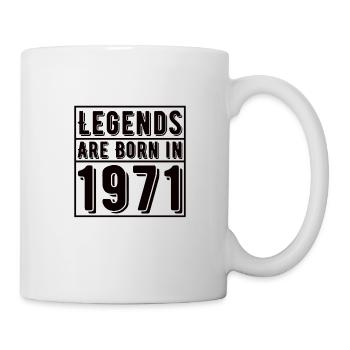 Anniversaire 1971 71 Vintage Rétro Vintage Cadeau - Mug blanc - blanc - Droite