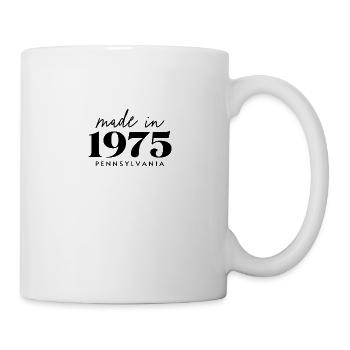 Made 1975 in Pennsylvania. Cute Birthday Party - Mug - white - Right
