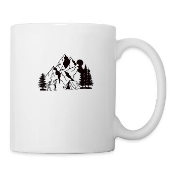 Wandern Camping Outdoor Sprüche Camper Wanderer - Tasse - Weiß - Rechts
