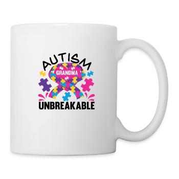 Autisme Mère Fille Fils Autistic Parents Enfant - Mug blanc - blanc - Droite