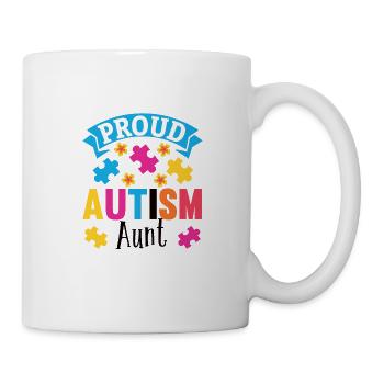 Autism Mother Daughter Son Autistic Parents Child - Mug - white - Right