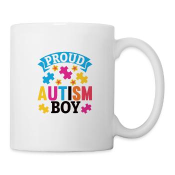 Autisme Mère Fille Fils Autistic Parents Enfant - Mug blanc - blanc - Droite