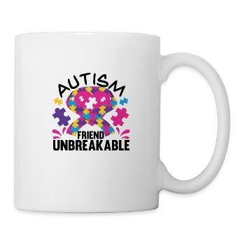 Autisme Mère Fille Fils Autistic Parents Enfant - Mug blanc - blanc - Droite
