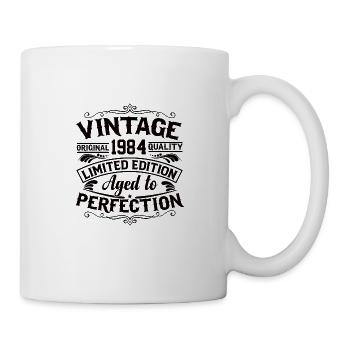 1984 Naissance Anniversaire Cadeau Année de construction - Mug blanc - blanc - Droite