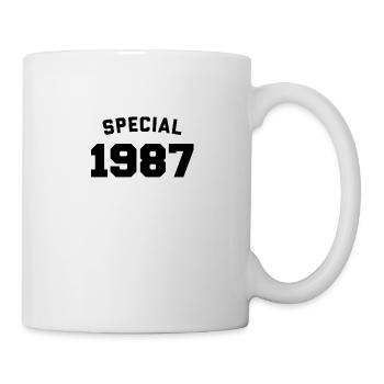Drôle d’anniversaire Spécial 1987 - Mug blanc - blanc - Droite