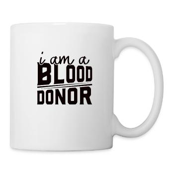 Blutspende Blutspenden Blutspender - Tasse - Weiß - Rechts
