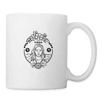 Jungfrau Sternzeichen Geburtstag Geburt - Tasse - Weiß - Rechts