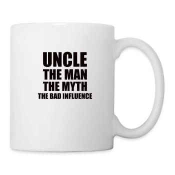 Bester Onkel Schlechter Einfluss Familie Geschenk - Tasse - Weiß - Rechts