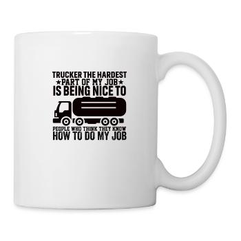 Chauffeur de camion Chauffeur de camion Diesel - Mug blanc - blanc - Droite