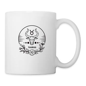 Cadeau d’horoscope du signe du zodiaque du Taureau - Mug blanc - blanc - Droite