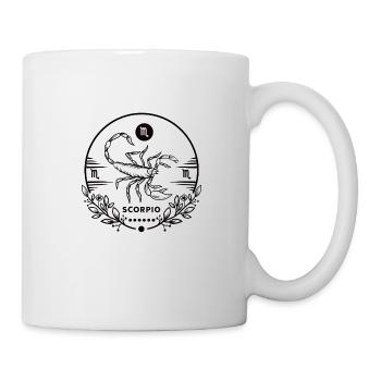 Zodiac Sign Scorpio Stars Astrology Gift - Mug - white - Right